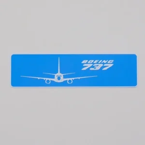 Marcapáginas con la silueta del avión 737